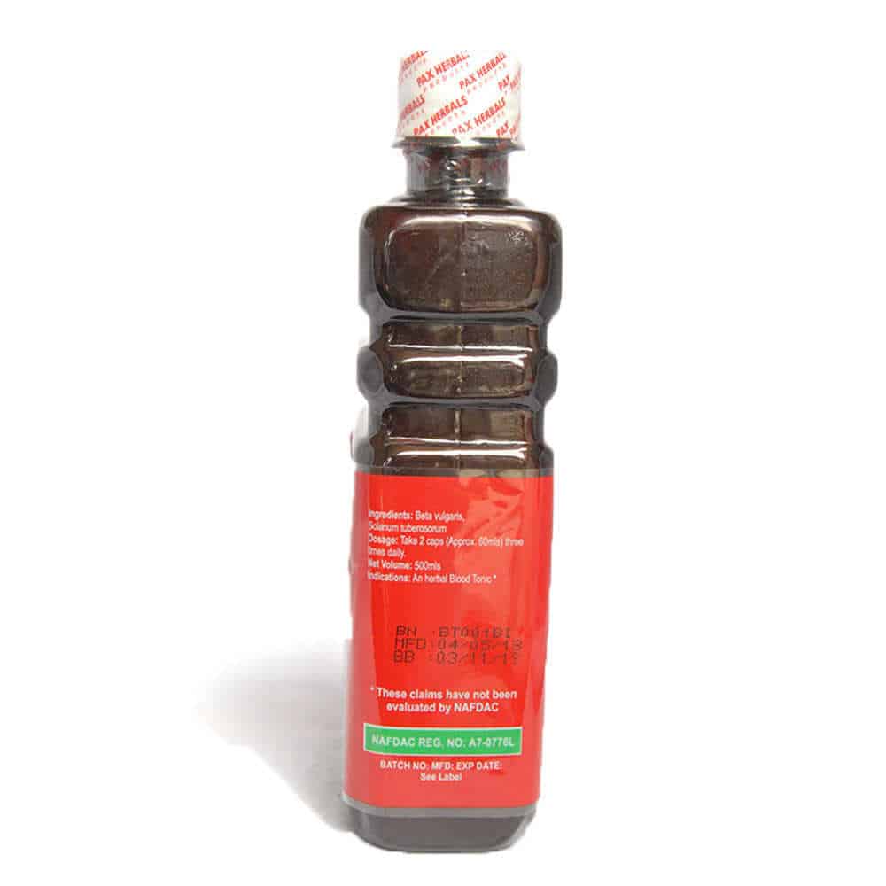 Paxherbal Blood Tonic product image side view - Use: herbal blood tonic