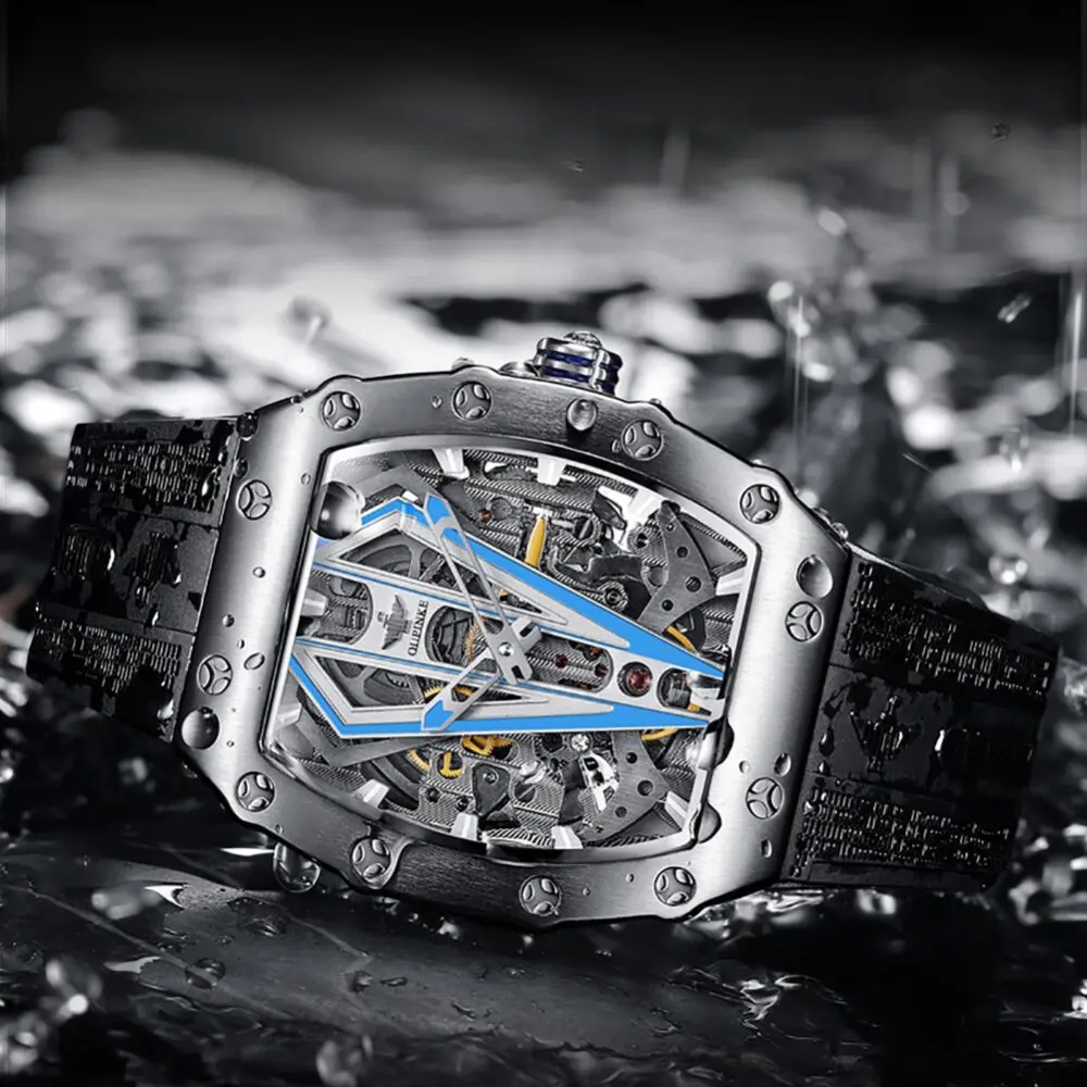 OUPINKE Top Brand Luxury Men Mechanical Automatic Watches Swiss Movement Waterproof Sapphire Mirror Men Automaitc Watches 5