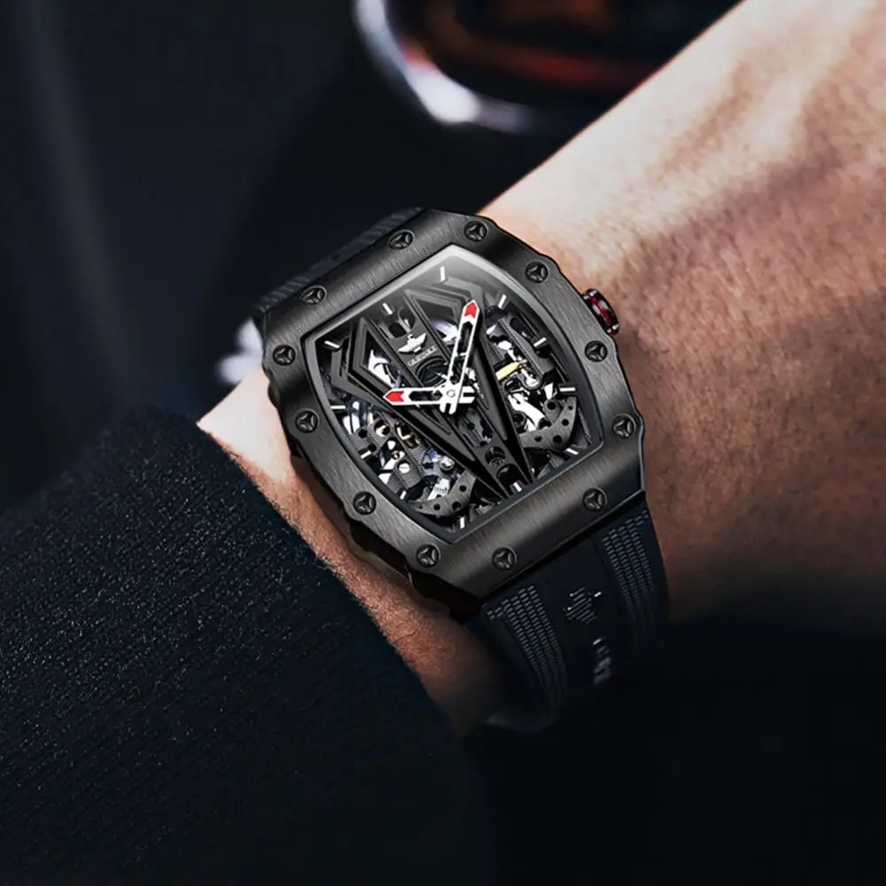 OUPINKE Top Brand Luxury Men Mechanical Automatic Watches Swiss Movement Waterproof Sapphire Mirror Men Automaitc Watches 3