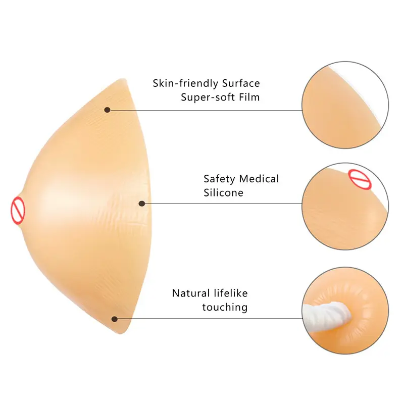 ONEFENG Silicone Breast Form for Mastectomy Women Fake Breast Making Body Balance Artificial Boob Big Chest Favorite 150-1000g 5