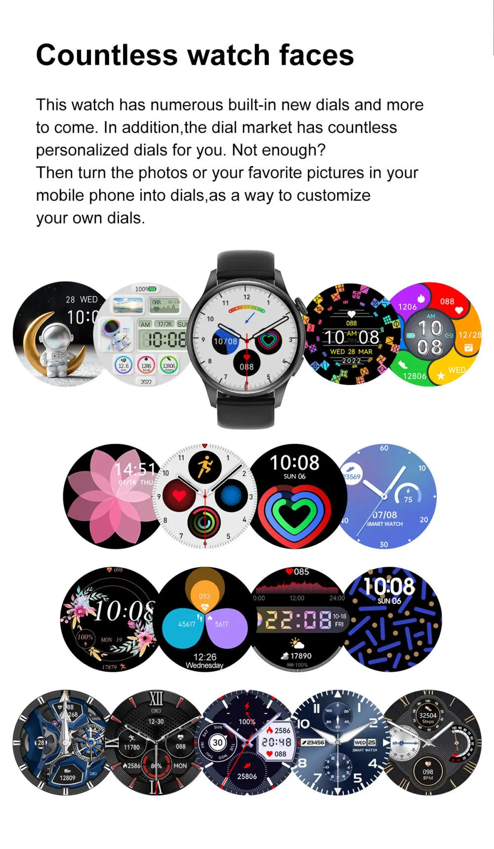 2023 SANLEPUS Smart Watch Calls Blood Oxygen Heart Rate Monitor Sport Waterproof - Image 6